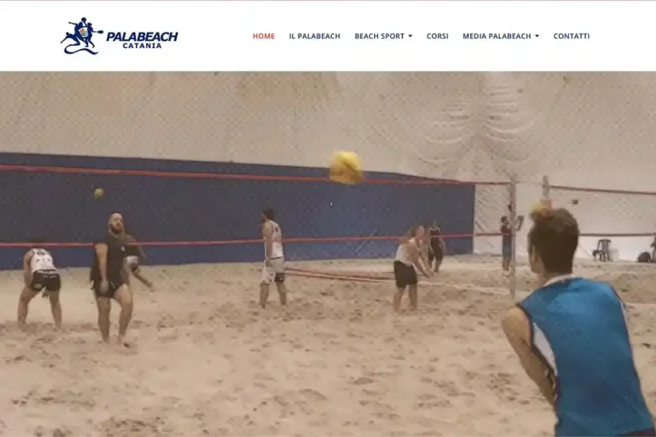 Anteprima del sito web Palabeach Catania, progetto nel portfolio NP Design